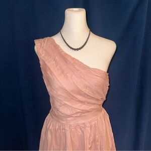Pink One Shoulder Express Dress👗